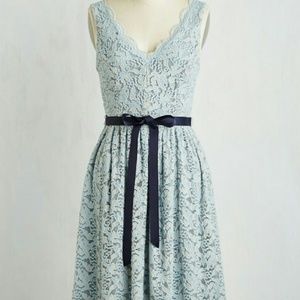 Modcloth Hamptons Of Fun Dress In Blue